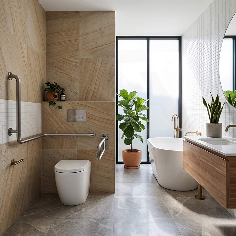 Fienza Alix Ambulant Rimless Wall-Faced Toilet Pan with Slim Seat Option 571x368x465/472mm - Gloss White