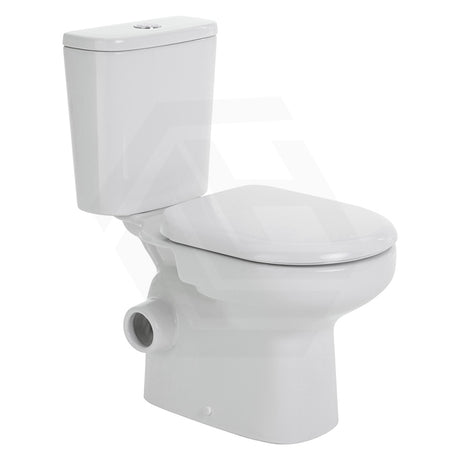 665x355x780mm Fienza Petra Rimless Tornado Close-Coupled Toilet Suite with Left/Right Skew Trap Gloss White