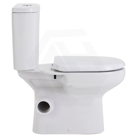 665x355x780mm Fienza Petra Rimless Tornado Close-Coupled Toilet Suite with Left/Right Skew Trap Gloss White