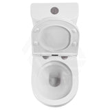 665x355x780mm Fienza Petra Rimless Tornado Close-Coupled Toilet Suite with Left/Right Skew Trap Gloss White