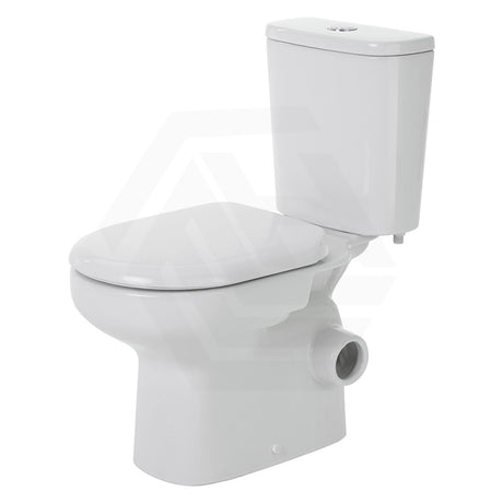 665x355x780mm Fienza Petra Rimless Tornado Close-Coupled Toilet Suite with Left/Right Skew Trap Gloss White