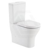 Fienza Tono Tornado Rimless Back to Wall Toilet Suite Slim Seat Available 660x360x885mm - Gloss White