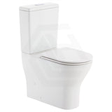 Fienza Tono Tornado Rimless Back to Wall Toilet Suite Slim Seat Available 660x360x885mm - Gloss White