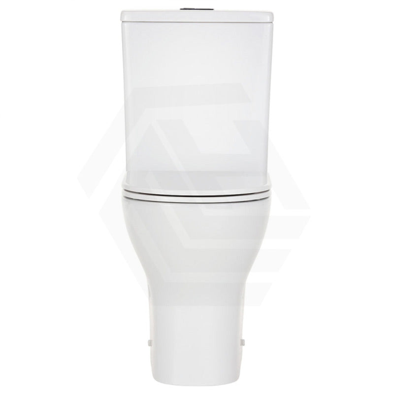 Fienza Tono Tornado Rimless Back to Wall Toilet Suite Slim Seat Available 660x360x885mm - Gloss White
