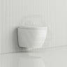 Fienza Koko Rimless Tornado Flush Wall Hung Toilet Pan Only 490x365x365mm - Gloss White/Matt White