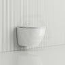 Fienza Koko Tornado Rimless Wall Hung Toilet Pan Only with Slim Seat 490x365x350mm - Variant Colour