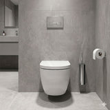 Fienza Koko Rimless Tornado Flush Wall Hung Toilet Pan Only 490x365x365mm - Gloss White