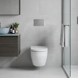 Fienza Koko Rimless Tornado Flush Wall Hung Toilet Pan Only 490x365x365mm - Gloss White