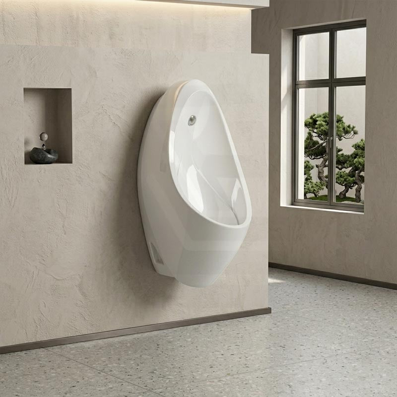 Fienza Isabella Wall-Hung Urinal Optional Kits with Zip® FlushMaster® 340x340x670mm - Gloss White