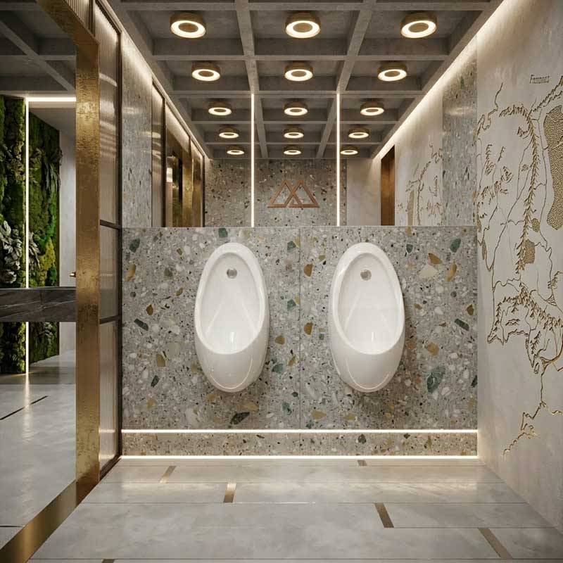Fienza Isabella Wall-Hung Urinal Optional Kits with Zip® FlushMaster® 340x340x670mm - Gloss White