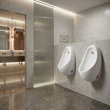 Fienza Isabella Wall-Hung Urinal Optional Kits with Zip® FlushMaster® 340x340x670mm - Gloss White