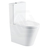 Fienza Aluca Rimless Tornado Back to Wall Toilet Suite Slim Seat Available 620x385x840mm - Gloss White