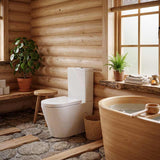Fienza Aluca Rimless Tornado Back to Wall Toilet Suite Slim Seat Available 620x385x840mm - Gloss White