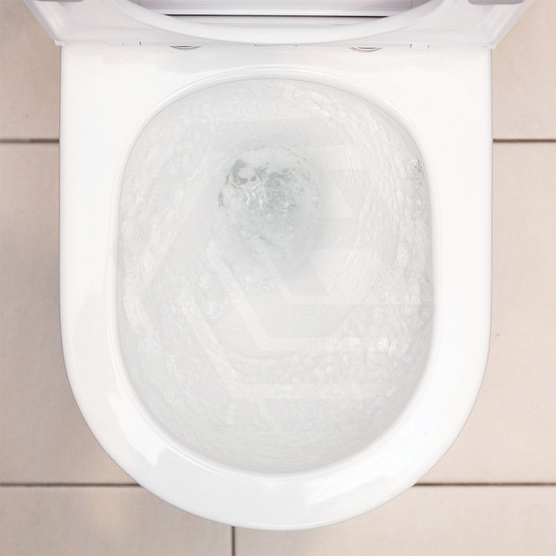 Fienza Aluca Rimless Tornado Back to Wall Toilet Suite Slim Seat Available 620x385x840mm - Gloss White