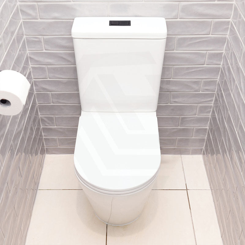 Fienza Aluca Rimless Tornado Back to Wall Toilet Suite Slim Seat Available 620x385x840mm - Gloss White