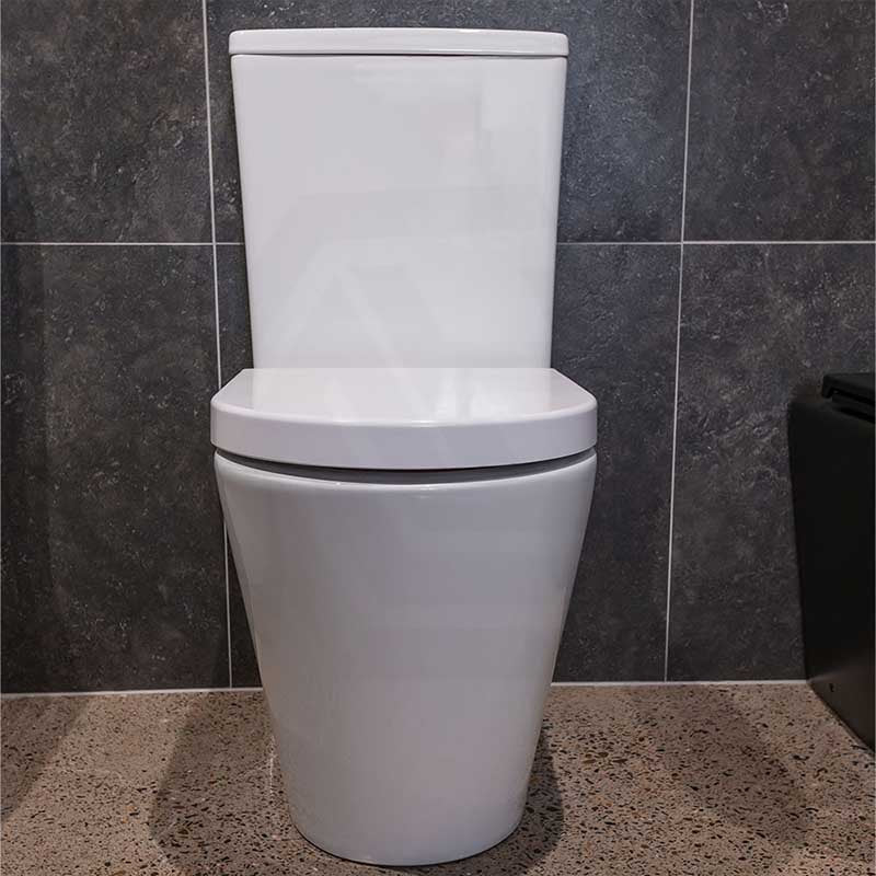 Fienza Aluca Rimless Tornado Back to Wall Toilet Suite Slim Seat Available 620x385x840mm - Gloss White