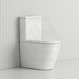 Fienza Aluca Rimless Tornado Back to Wall Toilet Suite Slim Seat Available 620x385x840mm - Gloss White