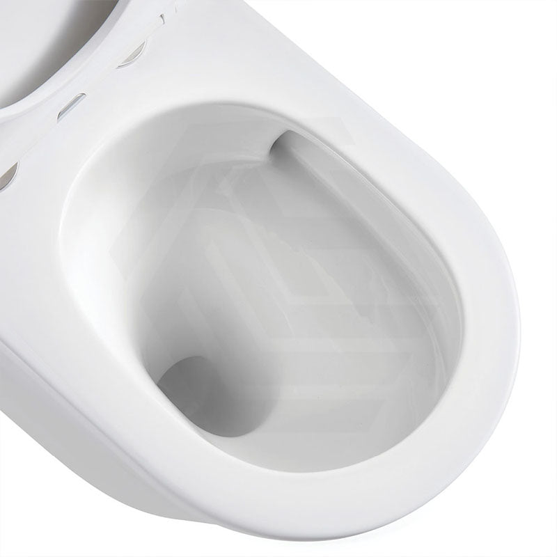 Fienza Aluca Rimless Tornado Wall-Faced Toilet Pan with Slim Seat Option 585x370x455/462mm - Gloss White