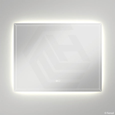 900x700mm Fienza Hampton Rectangular Pencil Edge Frontlit LED Mirror Touch Sensor