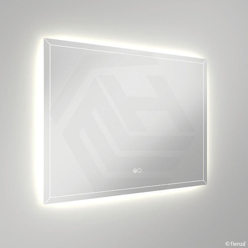 900x700mm Fienza Hampton Rectangular Pencil Edge Frontlit LED Mirror Touch Sensor