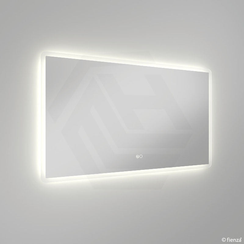 1200x700mm Fienza Luciana Rectangular Frosted Edge Frontlit LED Mirror Touch Sensor Vertical/Horizontal