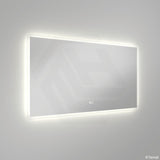 1200x700mm Fienza Luciana Rectangular Frosted Edge Frontlit LED Mirror Touch Sensor Vertical/Horizontal
