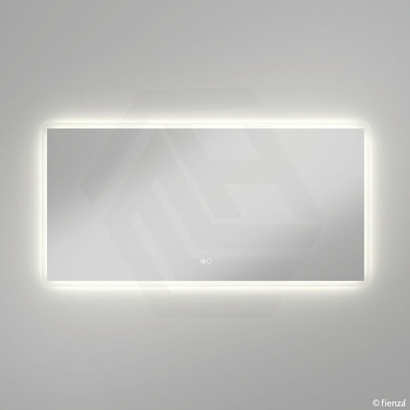 1400x700mm Fienza Luciana Rectangular Frosted Edge Frontlit LED Mirror Touch Sensor Vertical/Horizontal