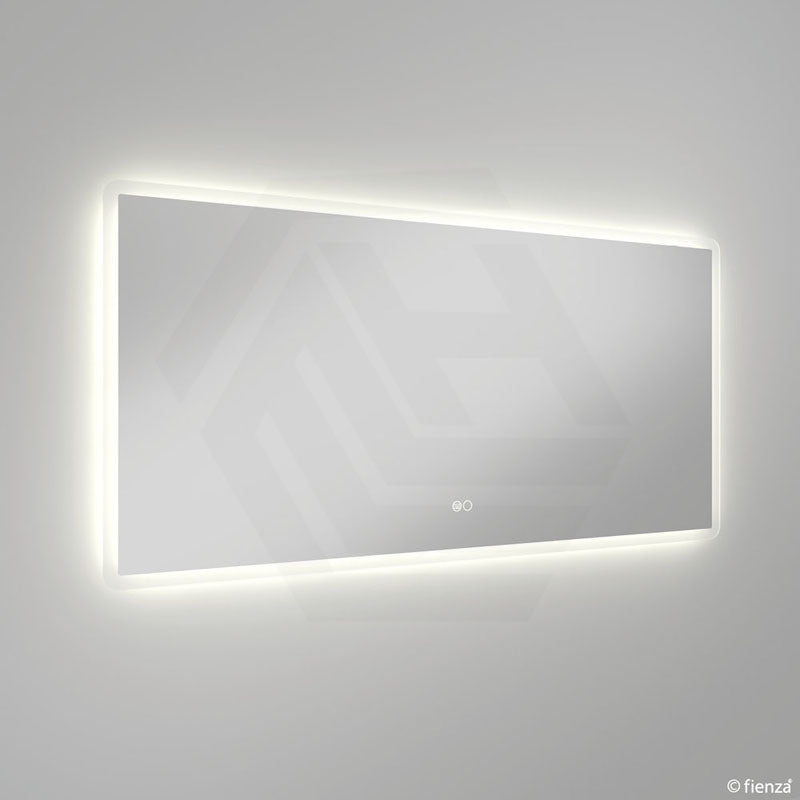 1400x700mm Fienza Luciana Rectangular Frosted Edge Frontlit LED Mirror Touch Sensor Vertical/Horizontal