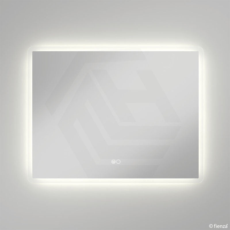 900x700mm Fienza Luciana Rectangular Frosted Edge Frontlit LED Mirror Touch Sensor Vertical/Horizontal