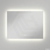 900x700mm Fienza Luciana Rectangular Frosted Edge Frontlit LED Mirror Touch Sensor Vertical/Horizontal