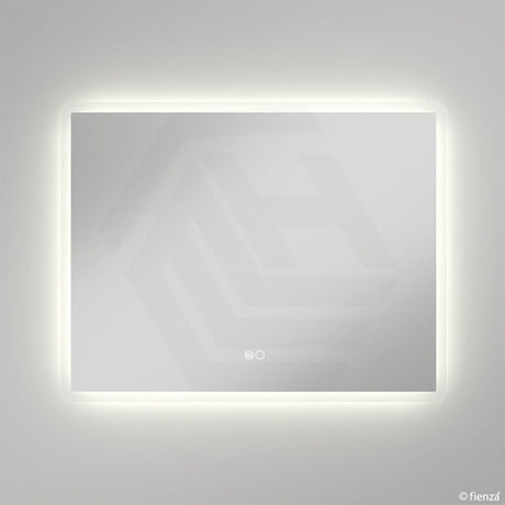 900x700mm Fienza Luciana Rectangular Frosted Edge Frontlit LED Mirror Touch Sensor Vertical/Horizontal