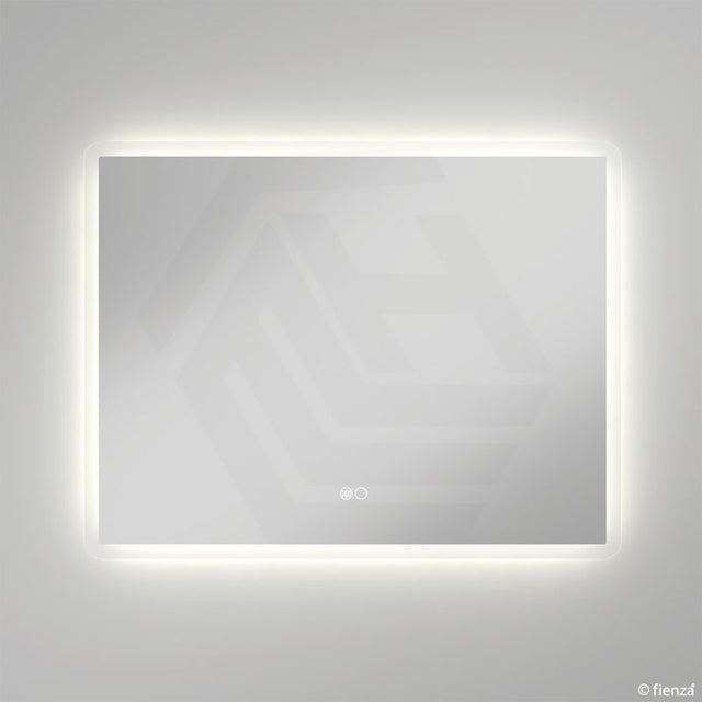 900x700mm Fienza Luciana Rectangular Frosted Edge Frontlit LED Mirror Touch Sensor Vertical/Horizontal