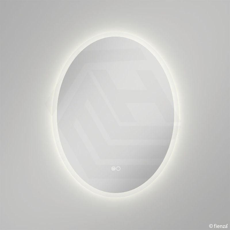 600x800mm Fienza Antonia Oval Frosted Edge Frontlit LED Mirror Touch Sensor