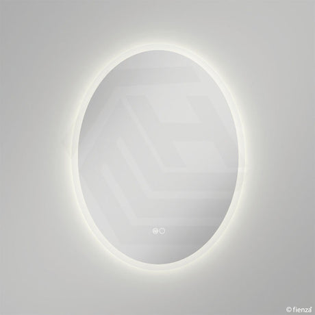600x800mm Fienza Antonia Oval Frosted Edge Frontlit LED Mirror Touch Sensor