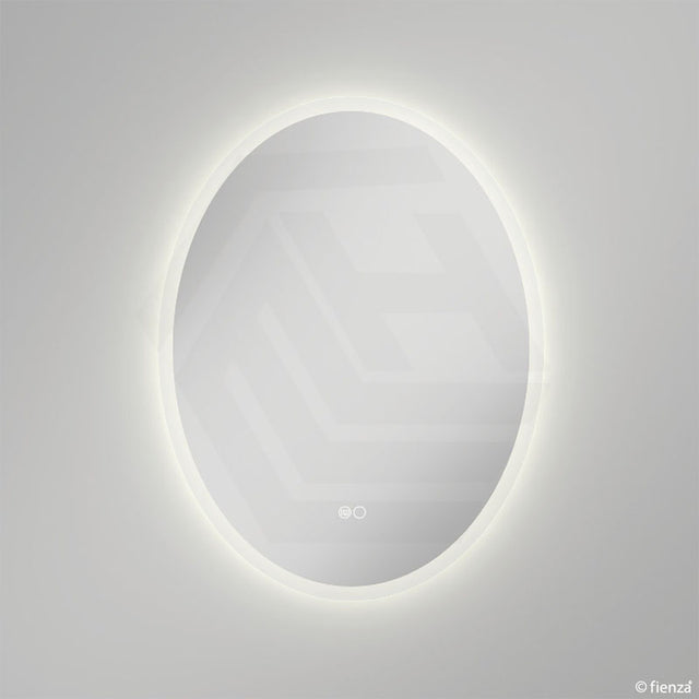 600x800mm Fienza Antonia Oval Frosted Edge Frontlit LED Mirror Touch Sensor