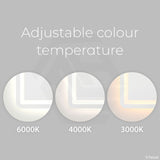 600x800mm Fienza Antonia Oval Frosted Edge Frontlit LED Mirror Touch Sensor