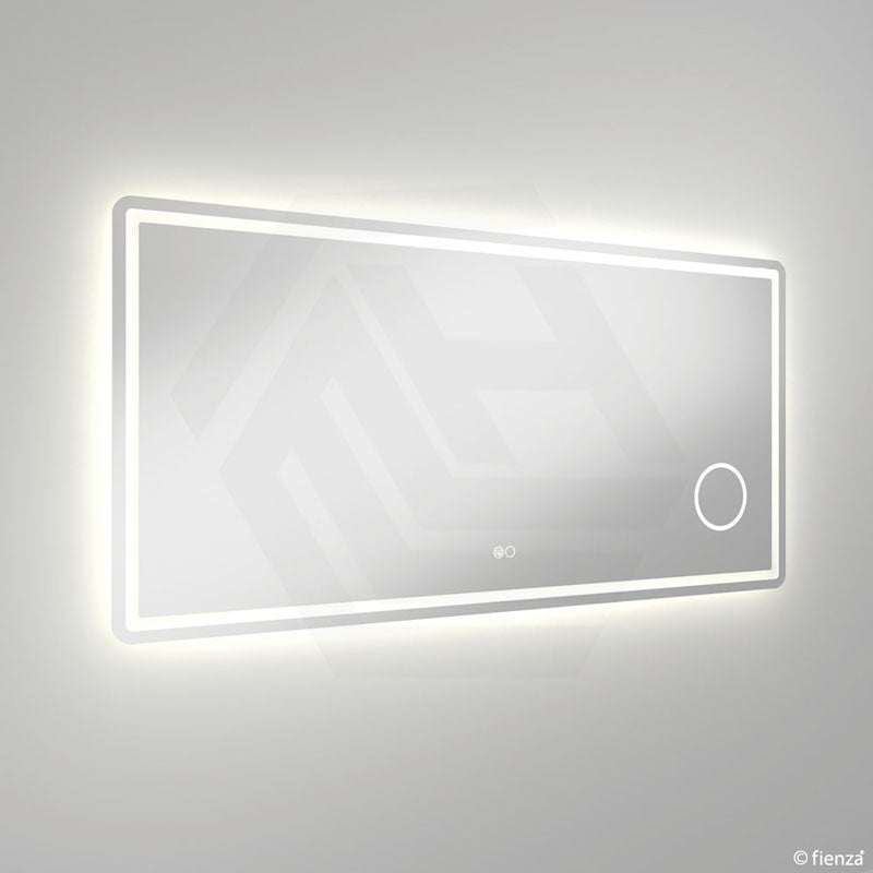1400x700mm Fienza Deejay Rectangular Frosted Edge Frontlit LED Mirror with 3x Magnifier Vertical/Horizontal