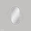 450x900mm Fienza Empire Pill Framed Touch Sensor Frontlit LED Mirror Vertical/Horizontal Matt Black