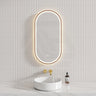 450/600/900/1200mm Fienza Empire Pill/Oval Framed Touch Sensor Frontlit LED Mirror Vertical/Horizontal Variant Colour Available