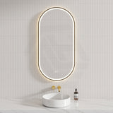 450/600/900/1200mm Fienza Empire Pill/Oval Framed Touch Sensor Frontlit LED Mirror Vertical/Horizontal Variant Colour Available