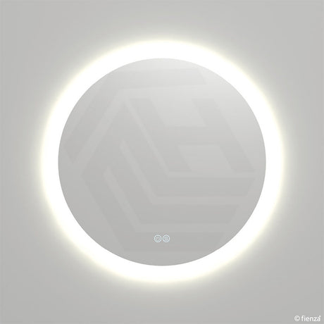 696mm Fienza Kaya Round Pencil Edge Frontlit LED Mirror Touch Sensor