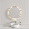 700/900mm Fienza Reba Round Framed Touch Sensor Frontlit LED Mirror Variant Colour Available