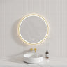 700/900mm Fienza Reba Round Framed Touch Sensor Frontlit LED Mirror Variant Colour Available