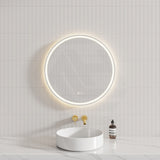700/900mm Fienza Reba Round Framed Touch Sensor Frontlit LED Mirror Variant Colour Available