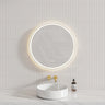 700/900mm Fienza Reba Round Framed Touch Sensor Frontlit LED Mirror Variant Colour Available