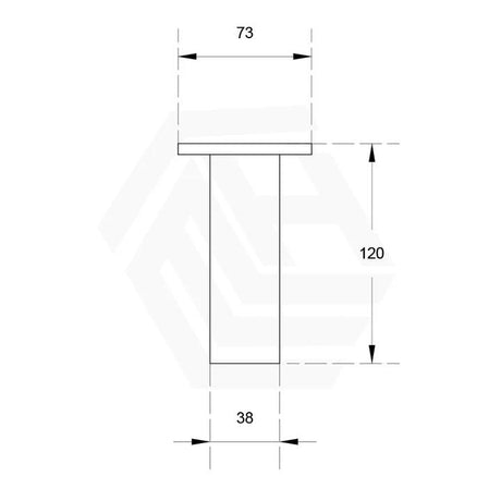 Fienza 120mm Round Matte Black Bathroom Vanity Leg