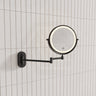 200mm Fienza Round Framed 1&5x Magnifier Rechargeable LED Mirror with Swivel Arm Variant Colour Available