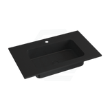 Fienza Montana 750/900/1200Mm Matt Black Basin-Top Solid Surface 1 Or 3 Tap Holes Available Vanity