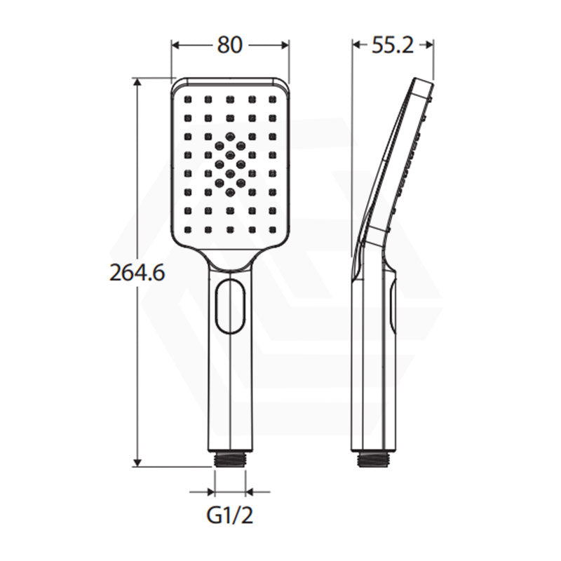 Fienza Tono ABS 3 Functions Handheld Shower Head Variant Colour Available