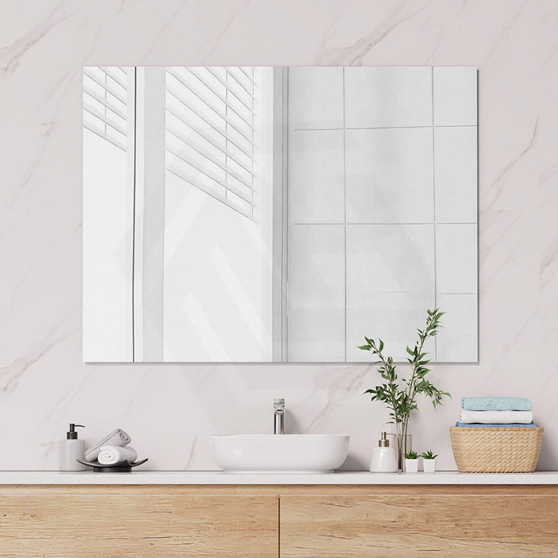 600/750/900/1200mm Fienza Pencil Edge Rectangular Wall Mirror Vertical or Horizontal Installation